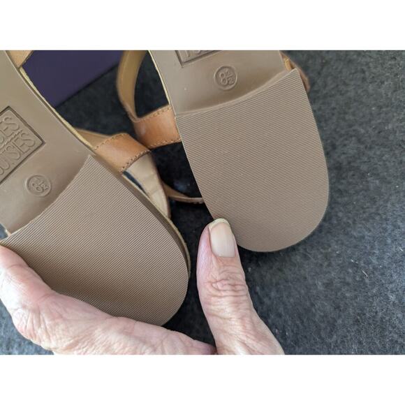 Mootsies Tootsies Italian Leather Sandals, Brown SZ 8.5 - Picture 9 of 14